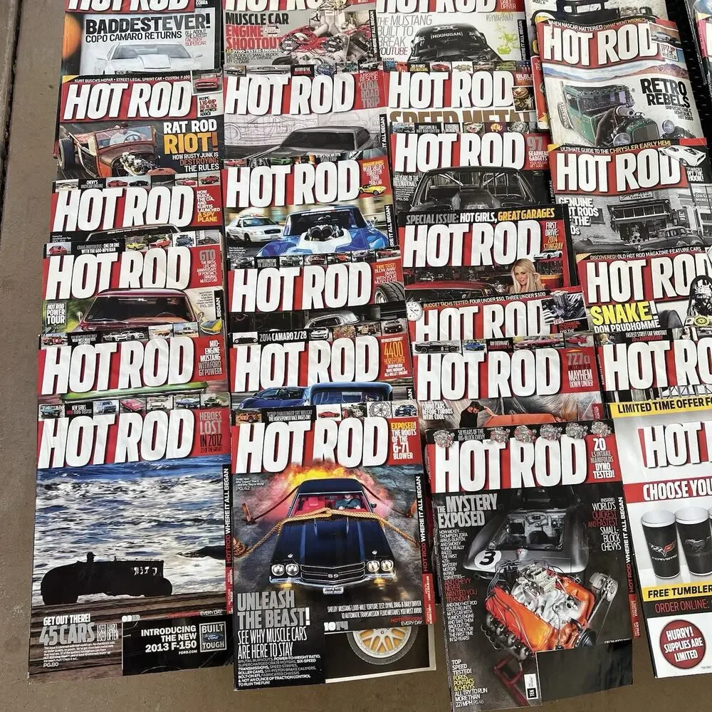 42 HOT ROD MAGAZINE From YEARs 2009-2016 Not Complete Various Months